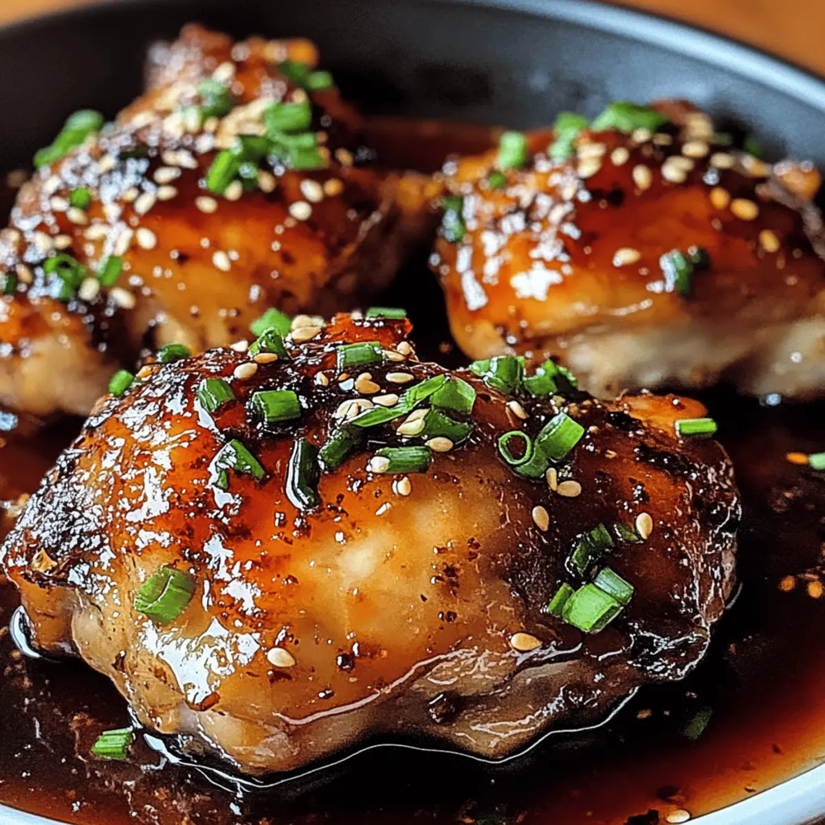 Honey Garlic Chicken Thighs