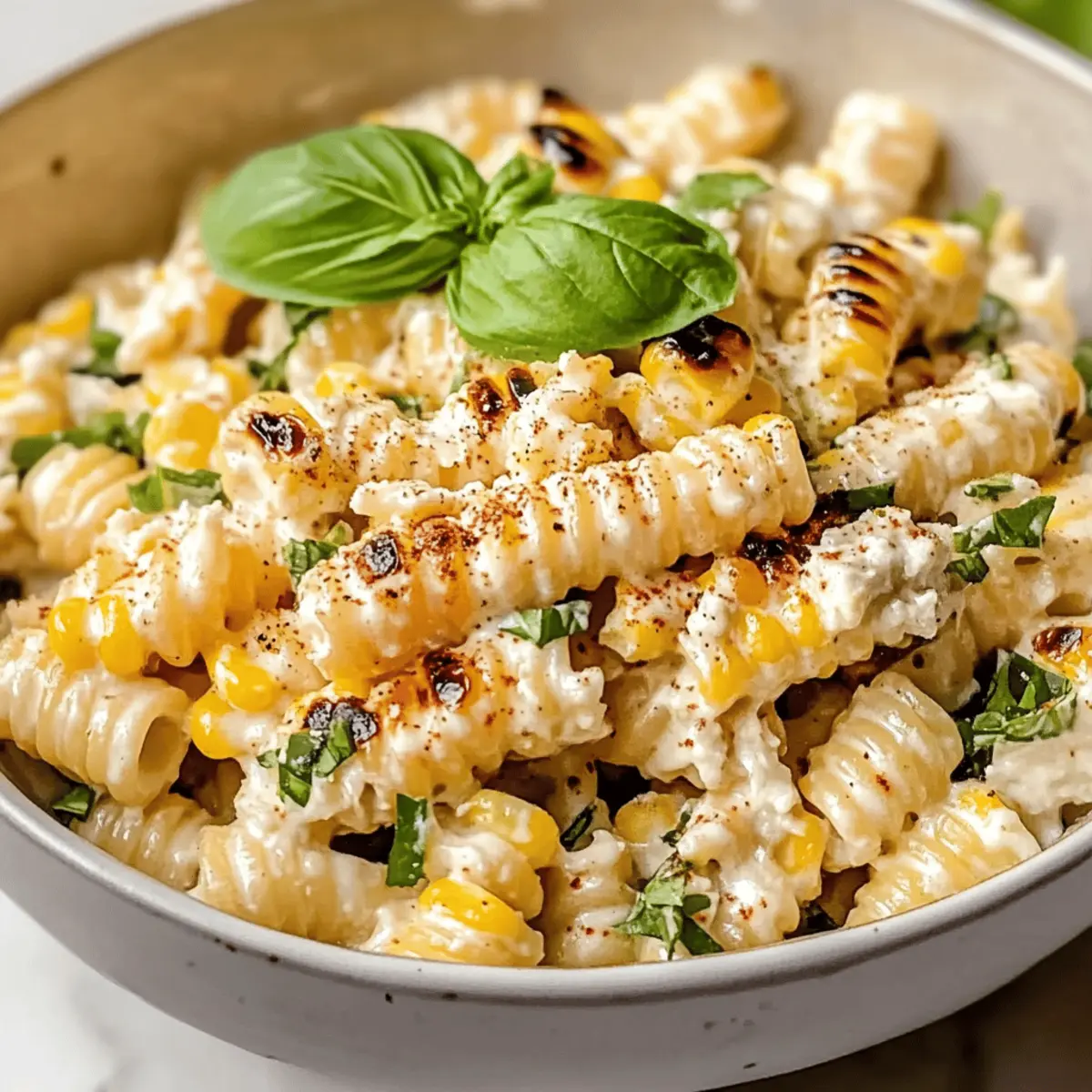 Creamy Street Corn Pasta Salad