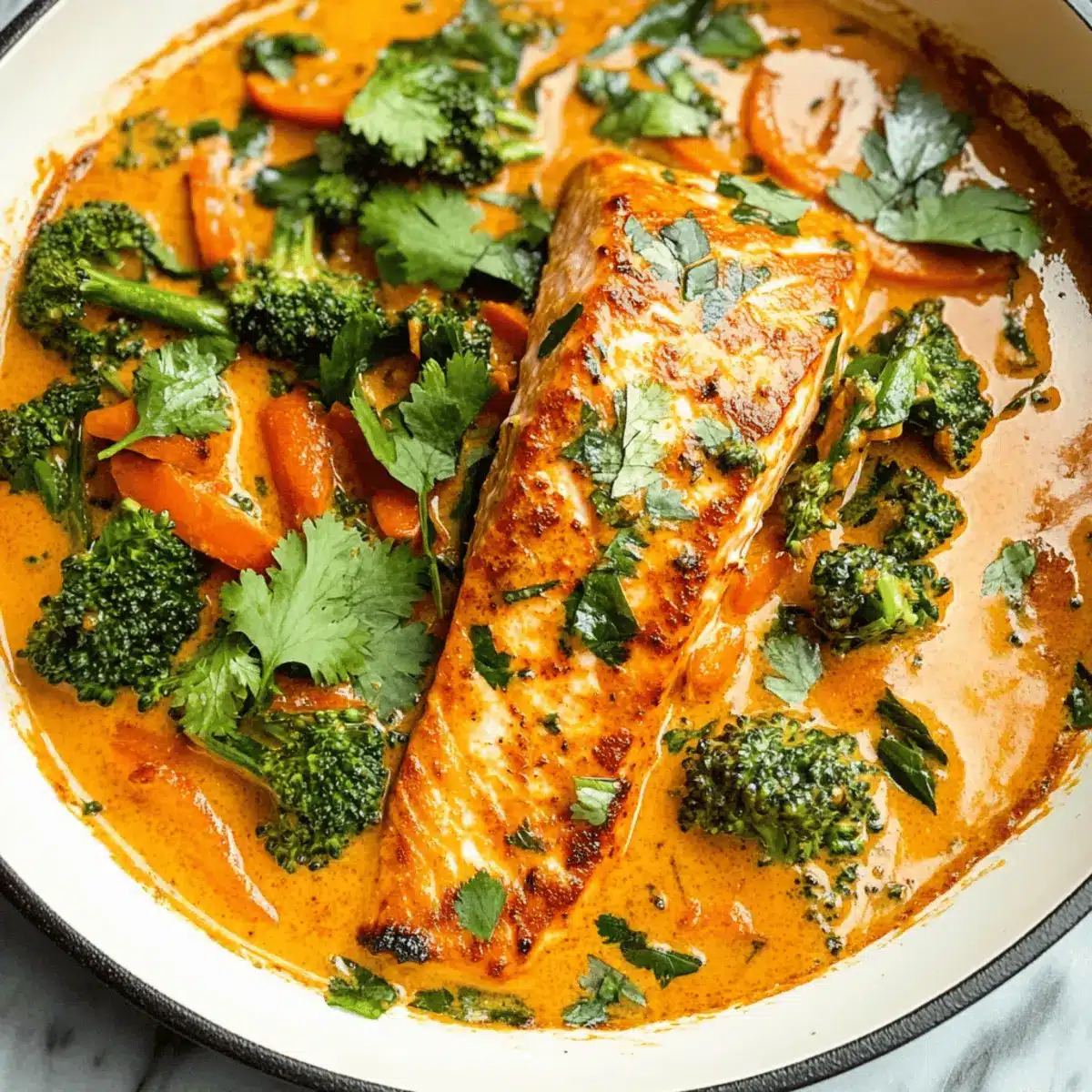 Salmon Coconut Curry