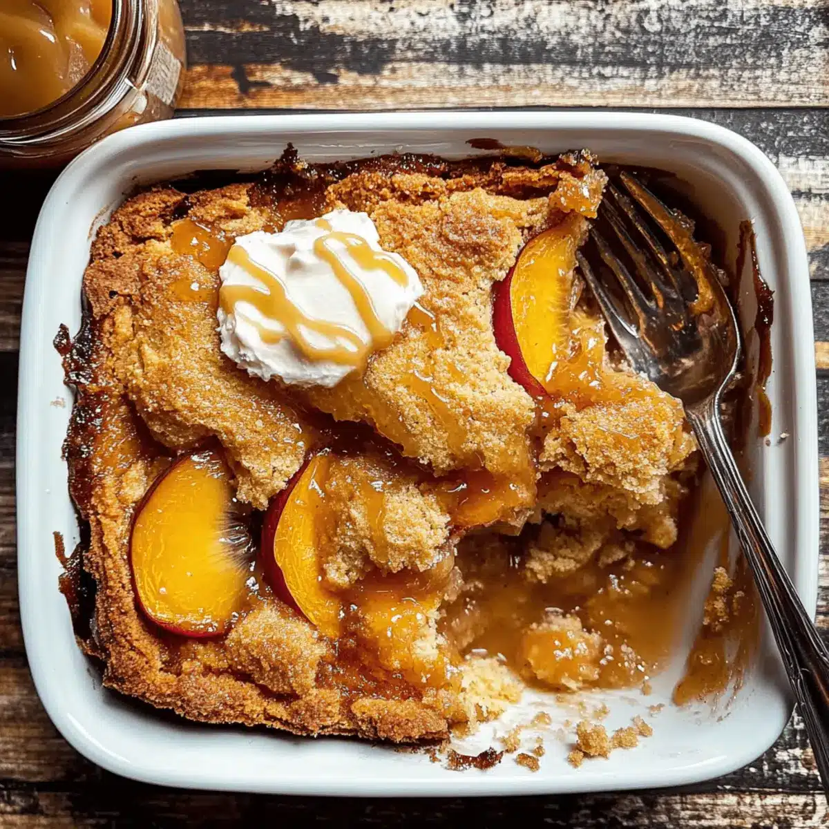 Easy Brown Sugar Peach Cobbler