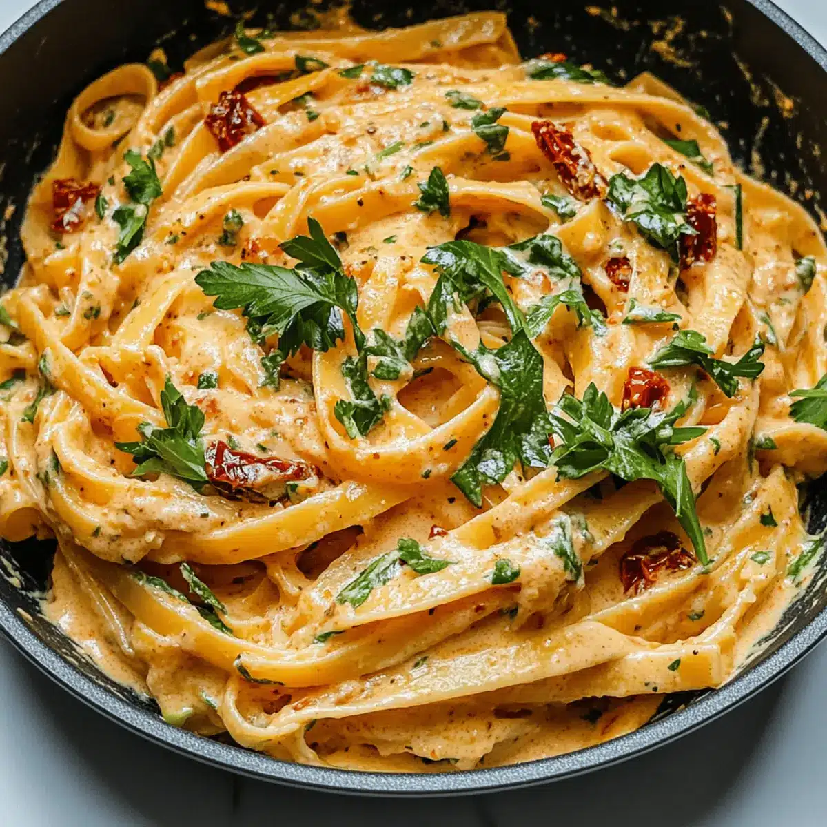 Vegan Creamy Sun-Dried Tomato Pasta