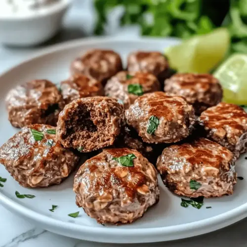 Greek Turkey Meatballs with Tzatziki
