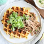 Double Pulled Turkey Waffles