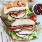 Turkey Pastrami Sandwich
