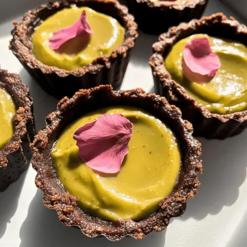No Bake Chocolate Avocado Tarts