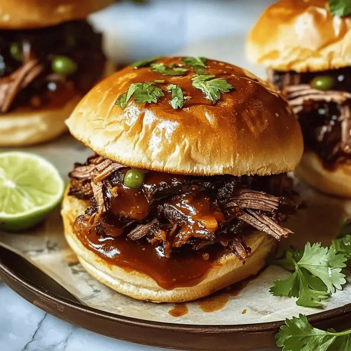 Chipotle Brisket Sliders