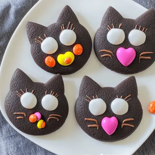 Candy filled Black Cat Cookies