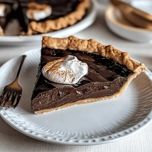 Indulge in Dark Chocolate Chess Pie