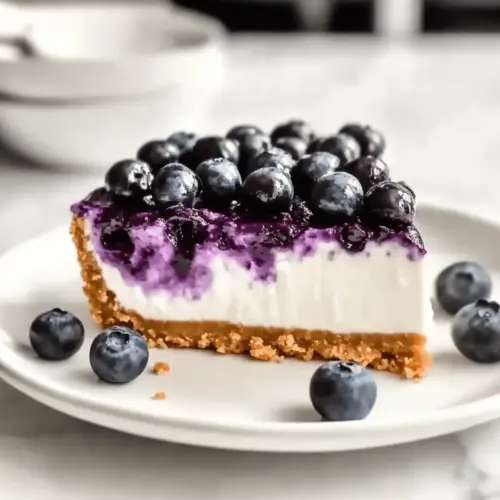 Luscious No Bake Blueberry Cheesecake