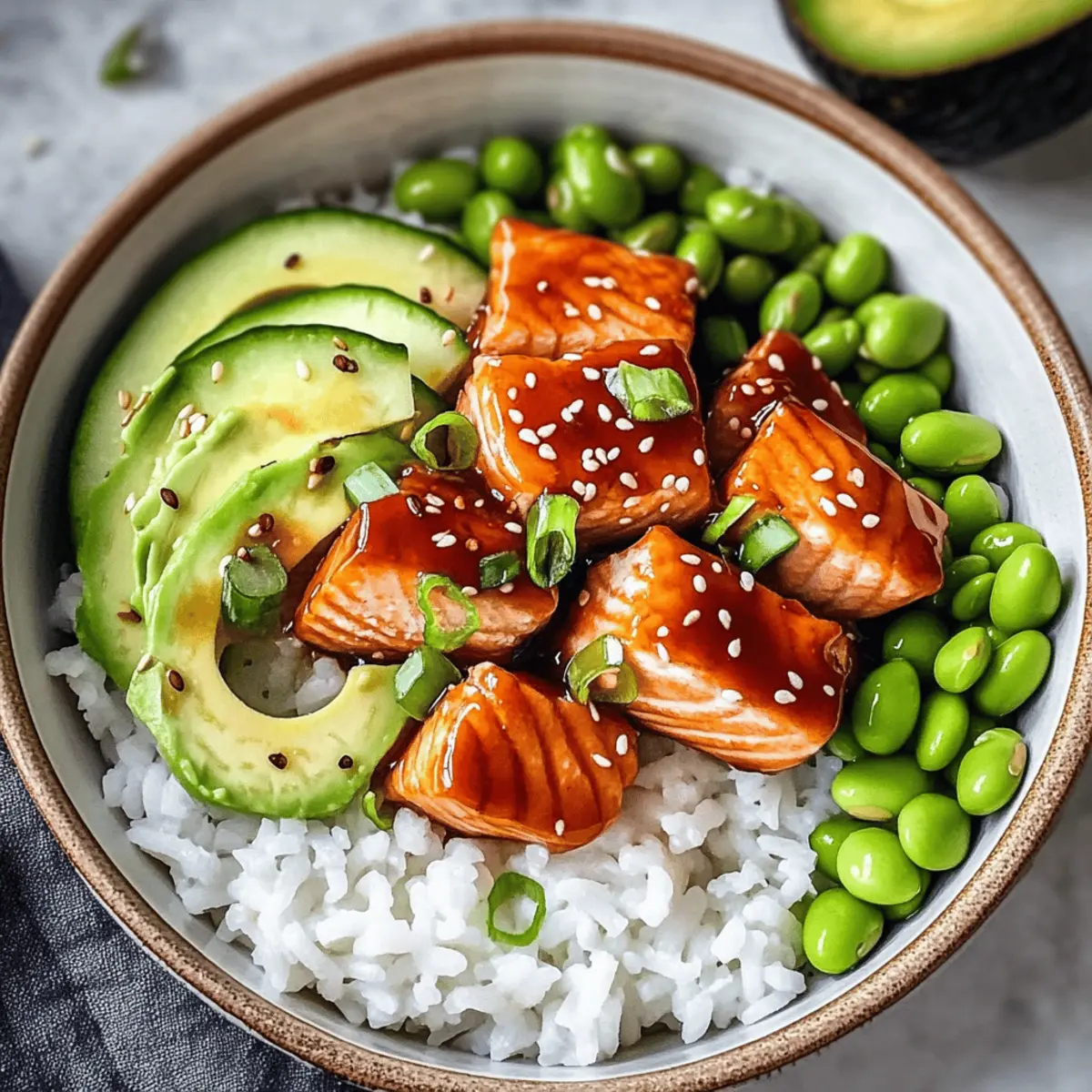 Honey Sriracha Salmon Bowls