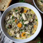Wild Rice Chicken Mushroom Soup