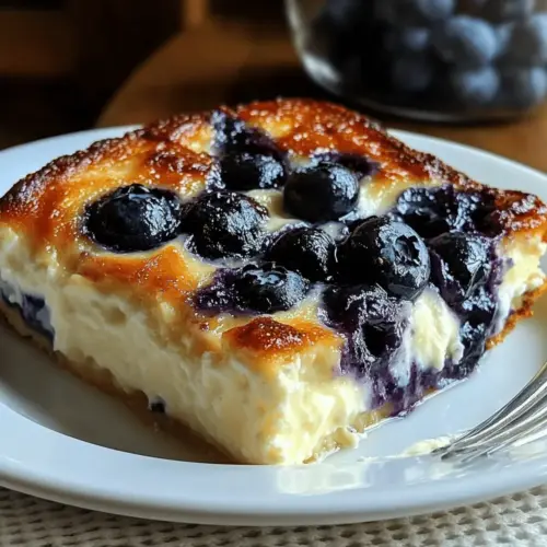 Blueberry Cheese Breakfast Bake