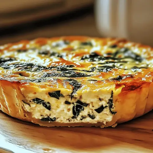 Cottage Cheese and Spinach Crustless Quiche