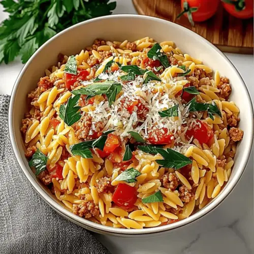 Ground Turkey Orzo
