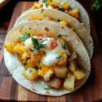 Potato, Egg, and Cheese Breakfast Tacos