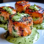 Salmon Balls with Creamy Avocado Sauce