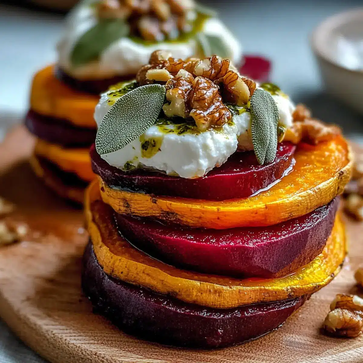 Golden Beets, Burrata, and Sweet Potato