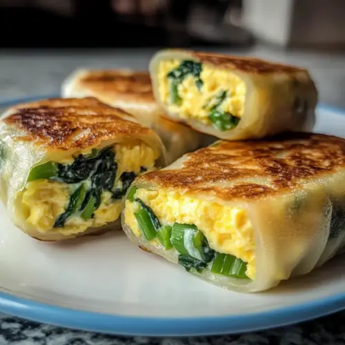 Crispy Rice Paper Egg Wraps