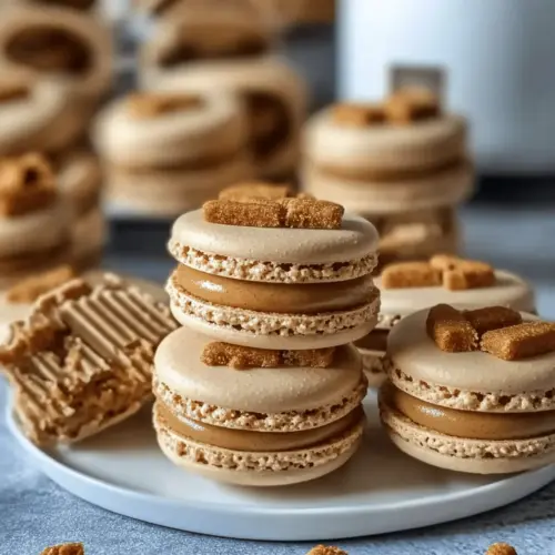 Biscoff Cookie Butter Macarons