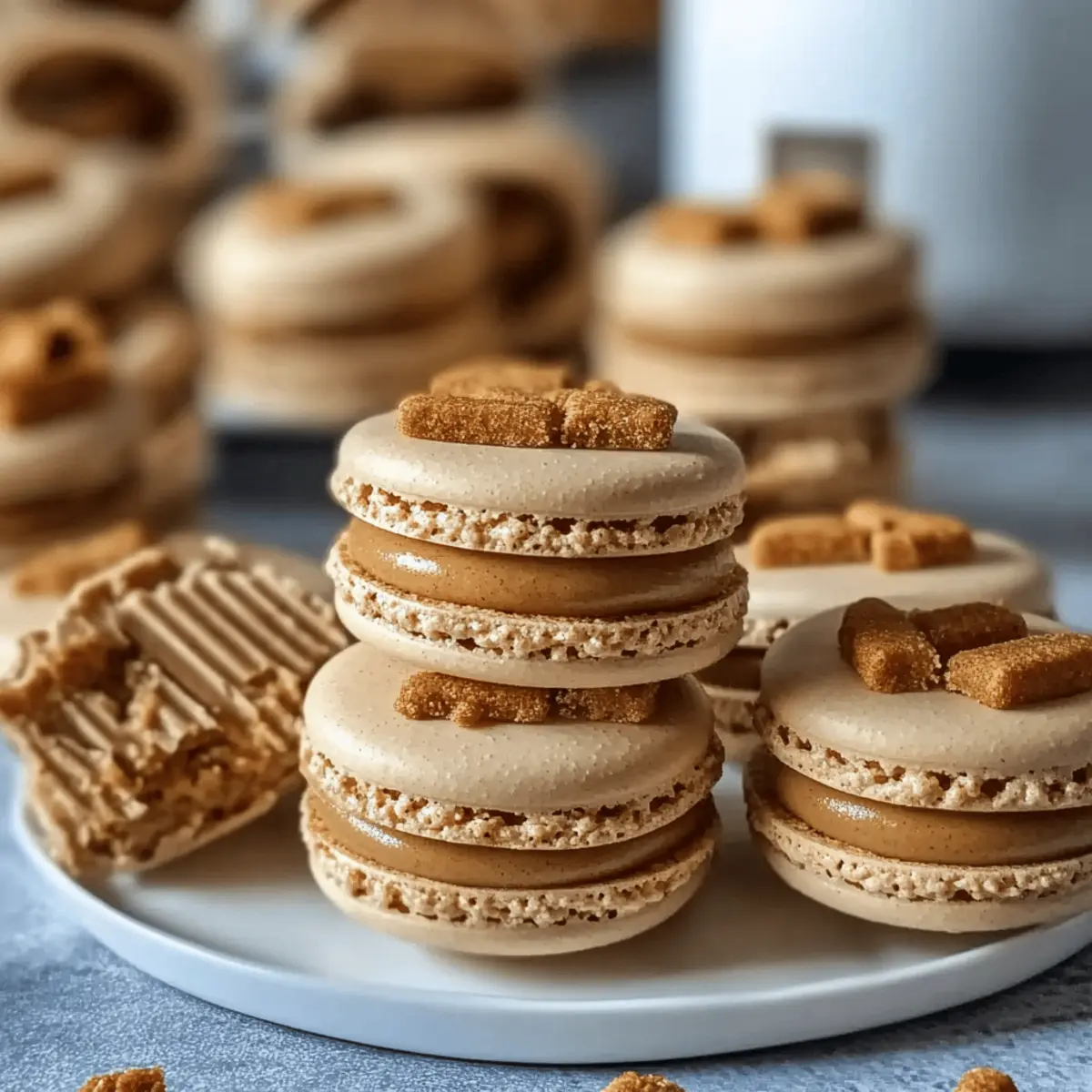 Biscoff Cookie Butter Macarons