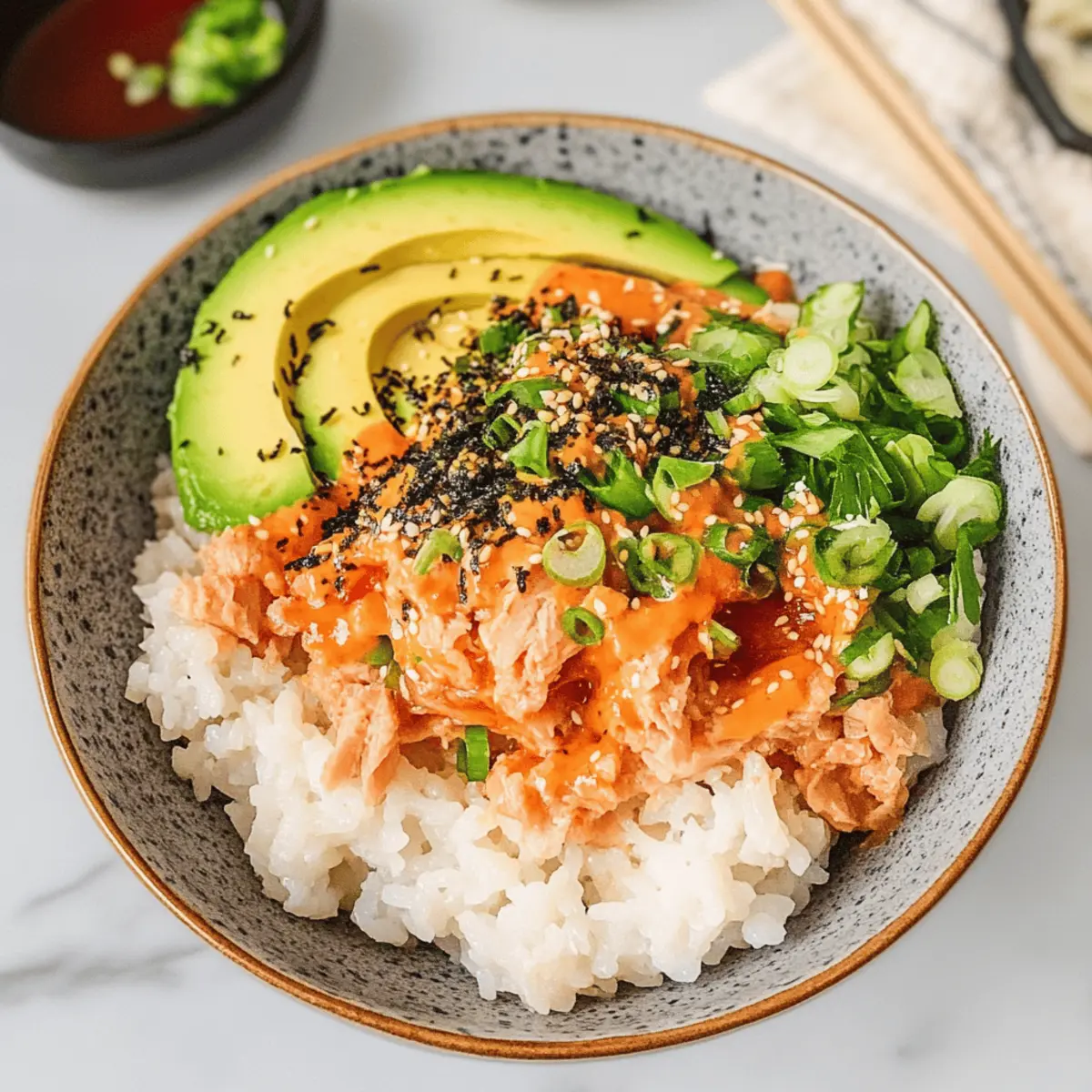 Canned Tuna Sushi Bowl
