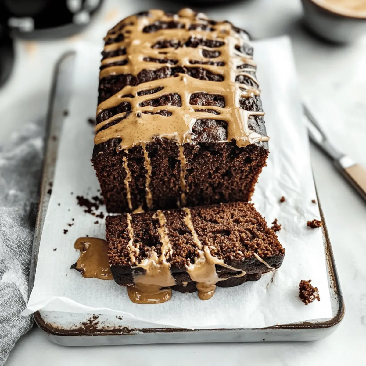 Chocolate Peanut Butter Banana Bread
