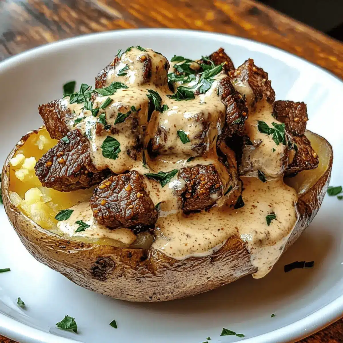 Loaded Steak Potato
