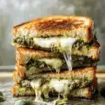 Sourdough Pesto Grilled Cheese