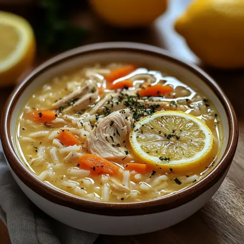 Greek Lemon Chicken Soup