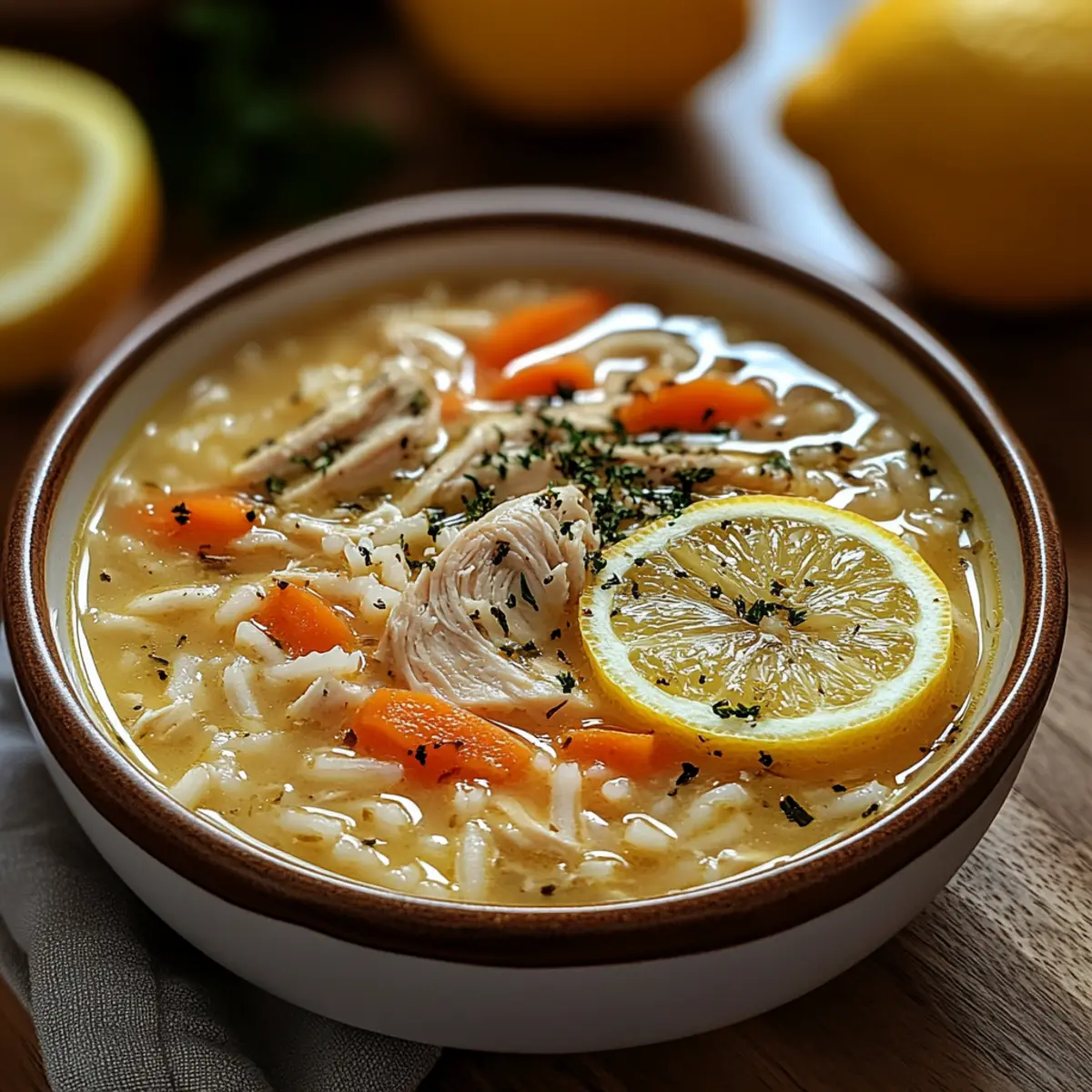 Greek Lemon Chicken Soup
