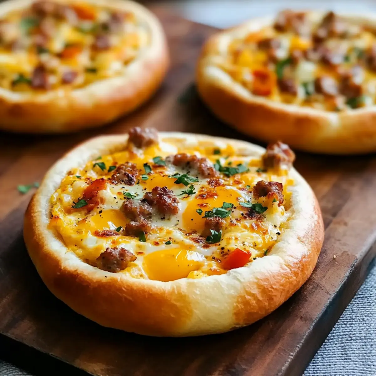English Muffin Breakfast Pizza
