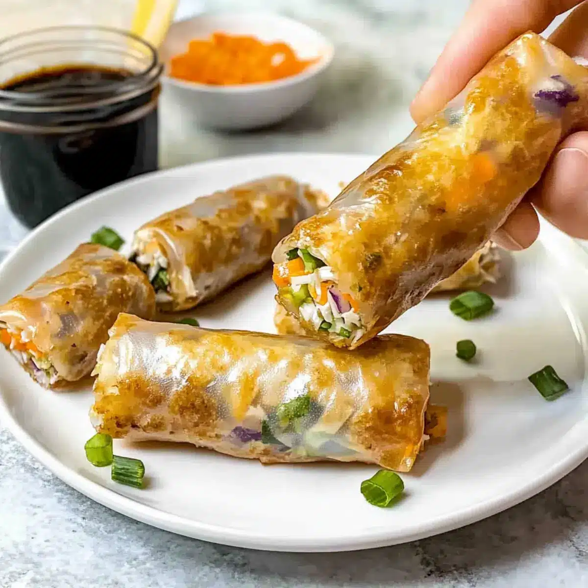 Crispy Air Fryer Rice Paper Rolls