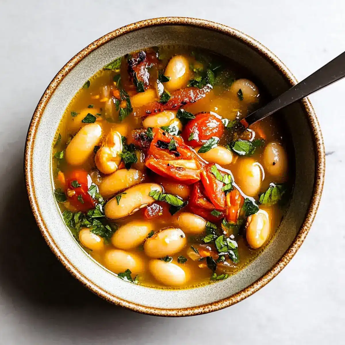 White Miso Brothy Beans