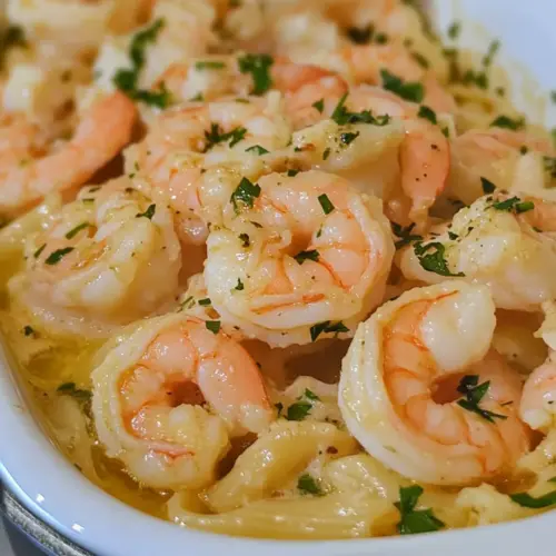 Shrimp Scampi Pasta Bake