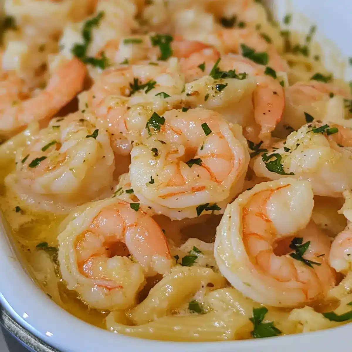 Shrimp Scampi Pasta Bake