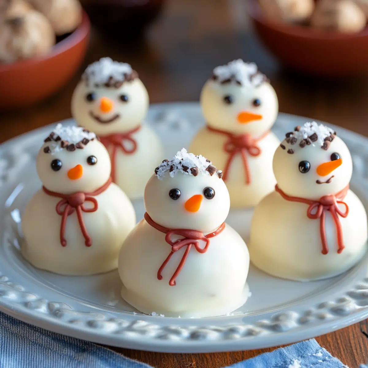 Mini Snowman Truffles