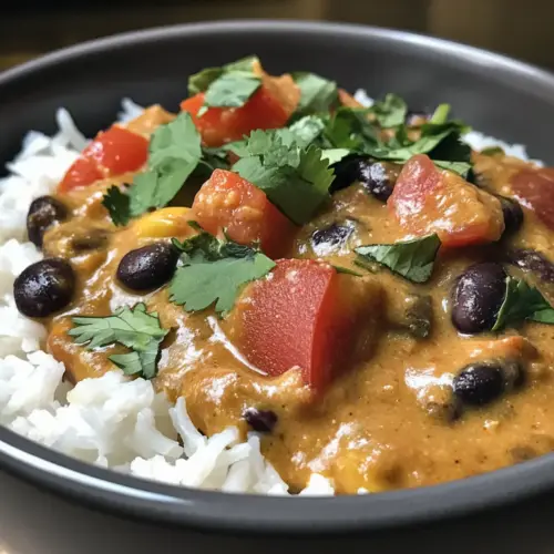 Creamy Black Bean Curry with Coconut Milk