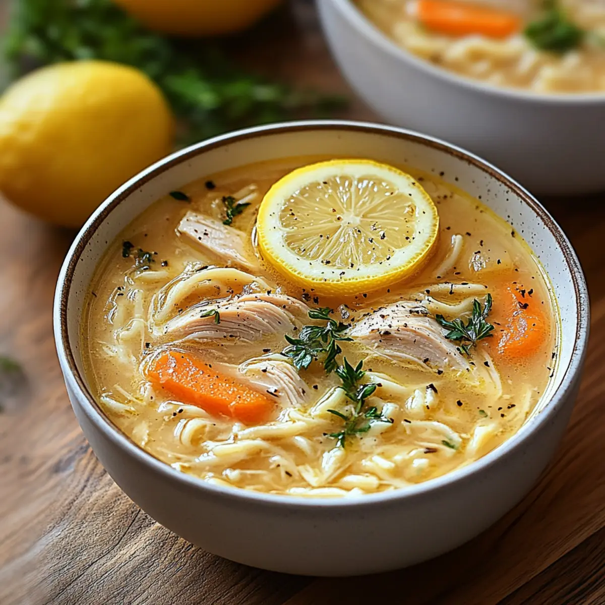 Greek Lemon Chicken Soup