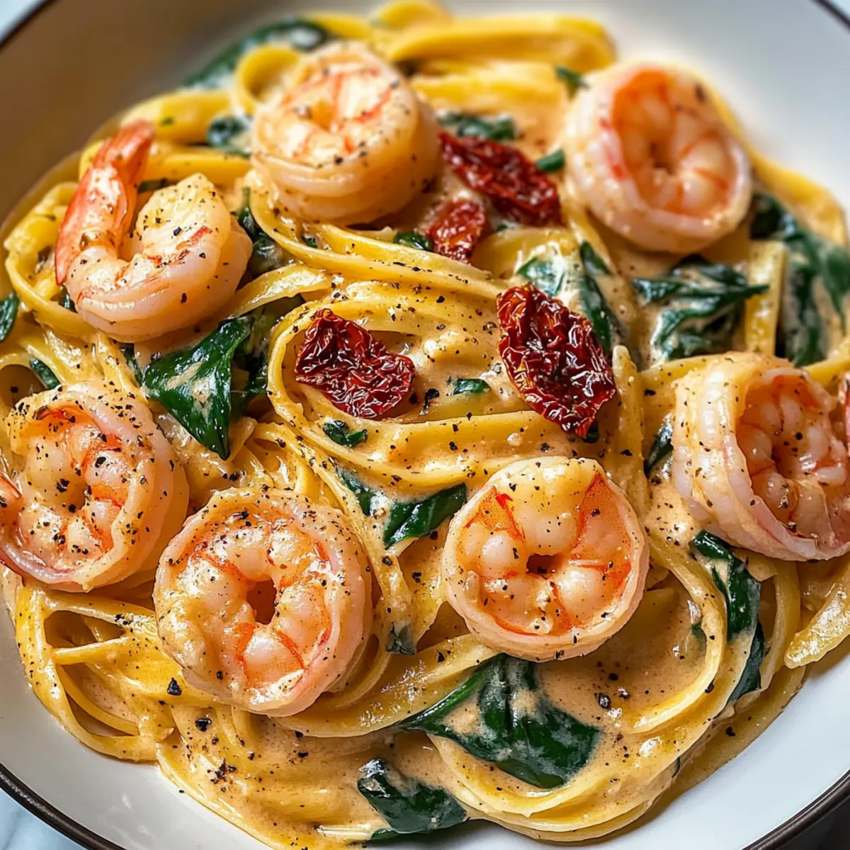 Tuscan Shrimp Pasta