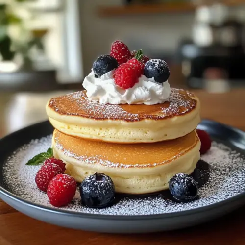 Fluffy Japanese Soufflé Pancakes