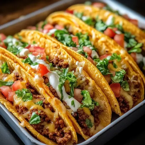 Oven-Baked Cheesy Tacos