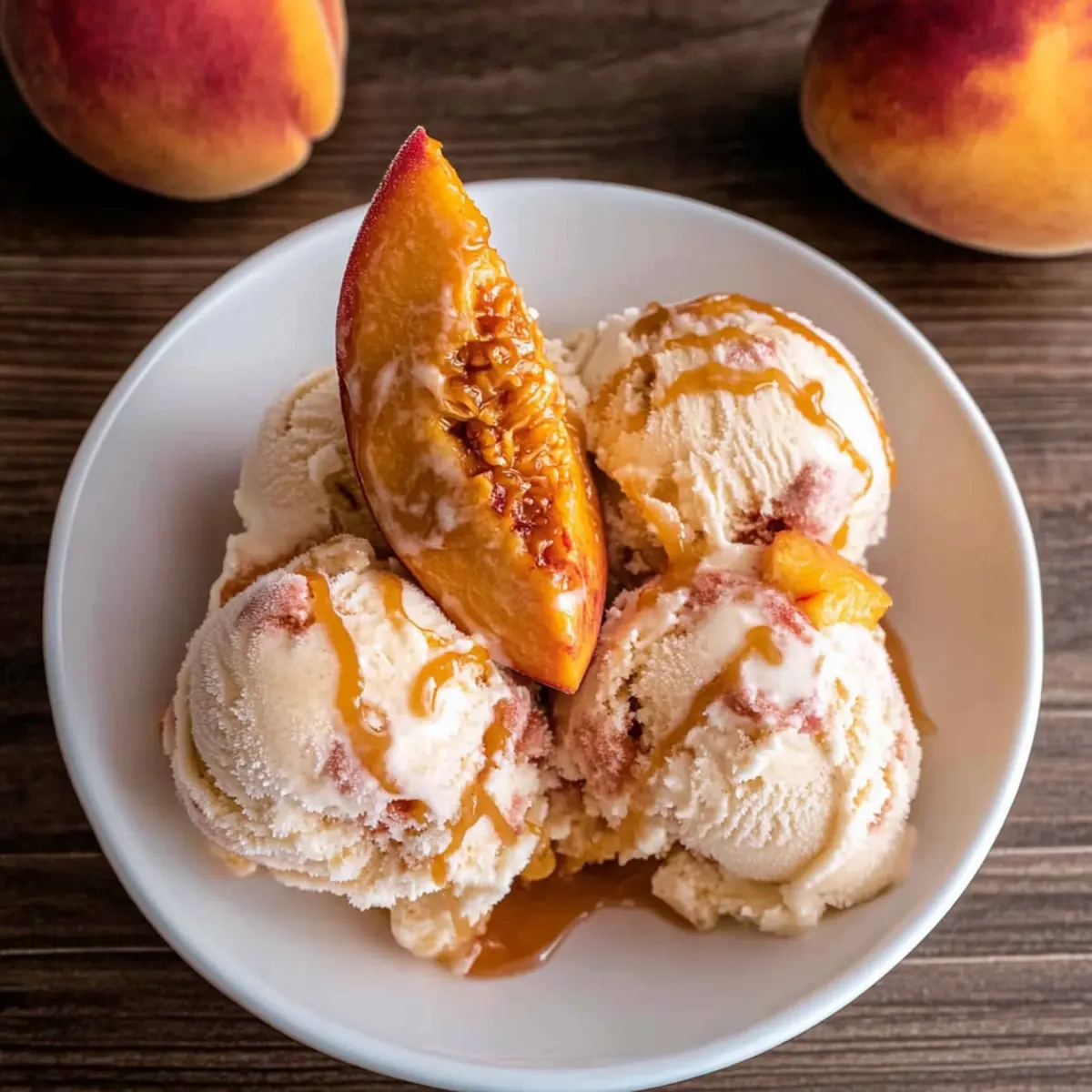 Peach Cobbler Ice Cream