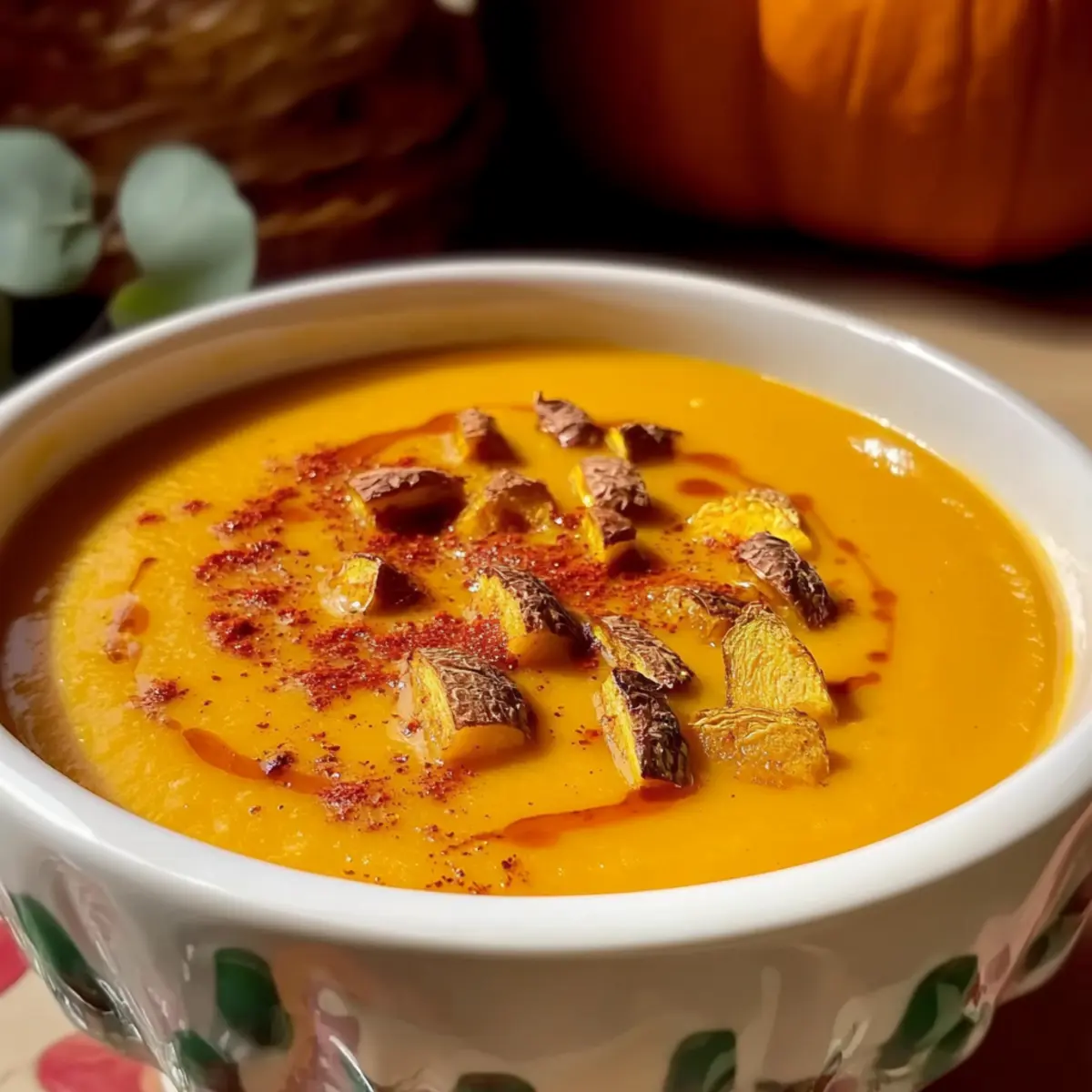 Autumn-Spiced Roasted Pumpkin Soup