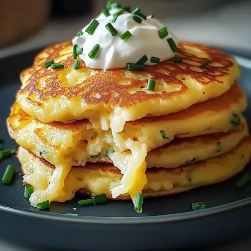 Cheese & Chive Pancakes
