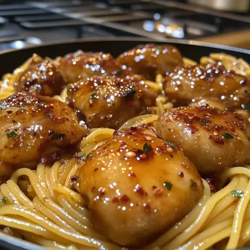 Sticky Smoky Garlic Butter Chicken Pasta