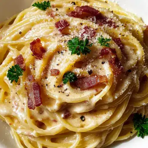 Creamy Bacon Carbonara Pasta