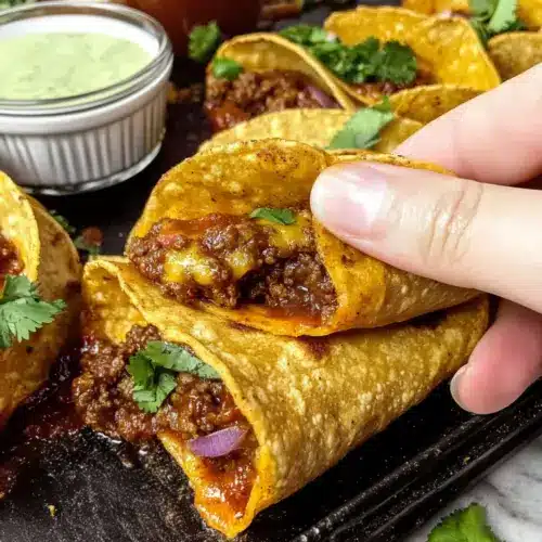 Crispy Baked Beef Tacos