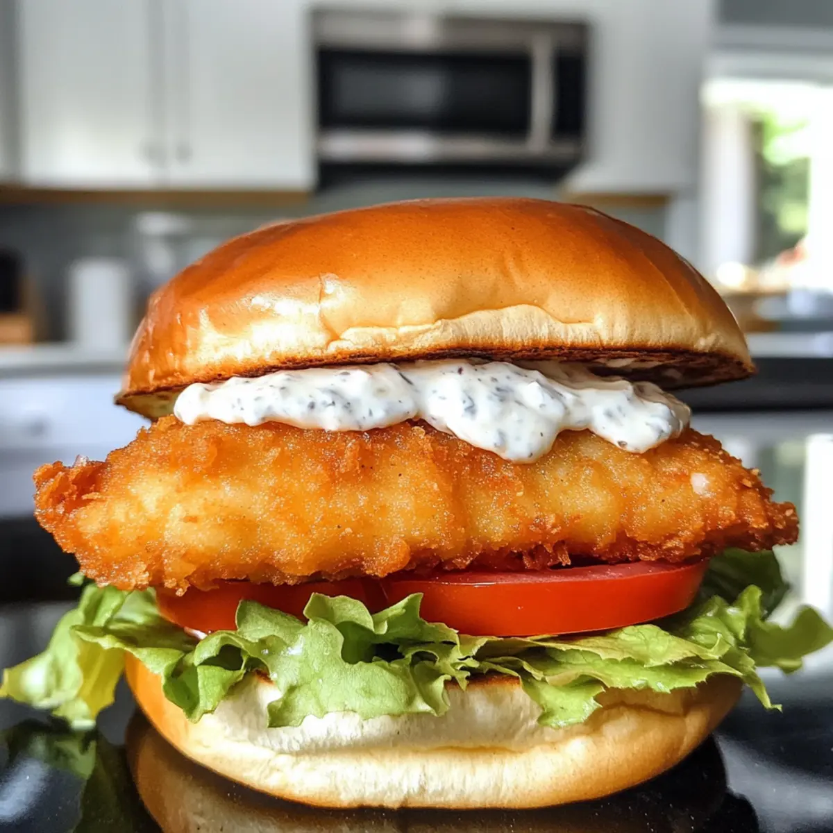 Crispy Fried Cod Sandwich