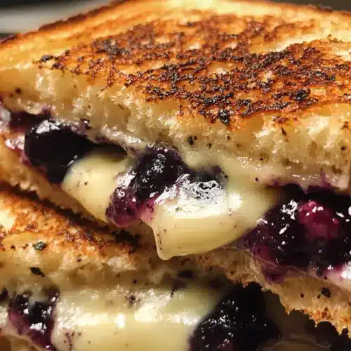Crispy Blueberry Grilled Cheese