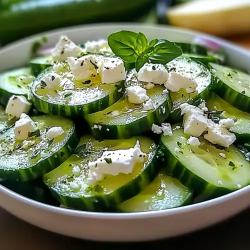 Cucumber feta salad